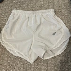 Varsity white shorts